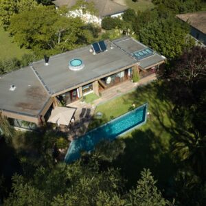 Contemporary  5 beds  house with a Mediterranean garden and a swimming pool